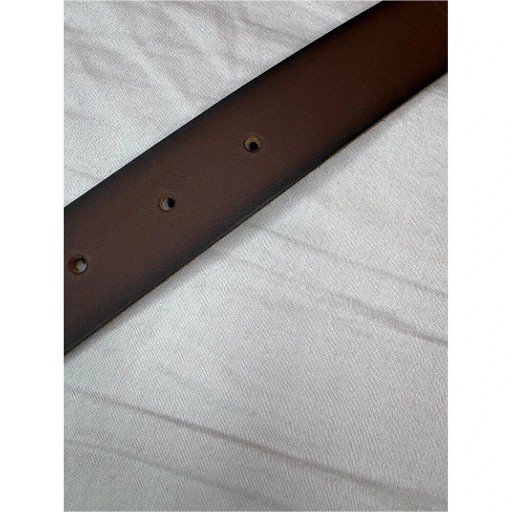 Timberland Boys Brown Genuine Leather Belt Size M 26-28 NWT